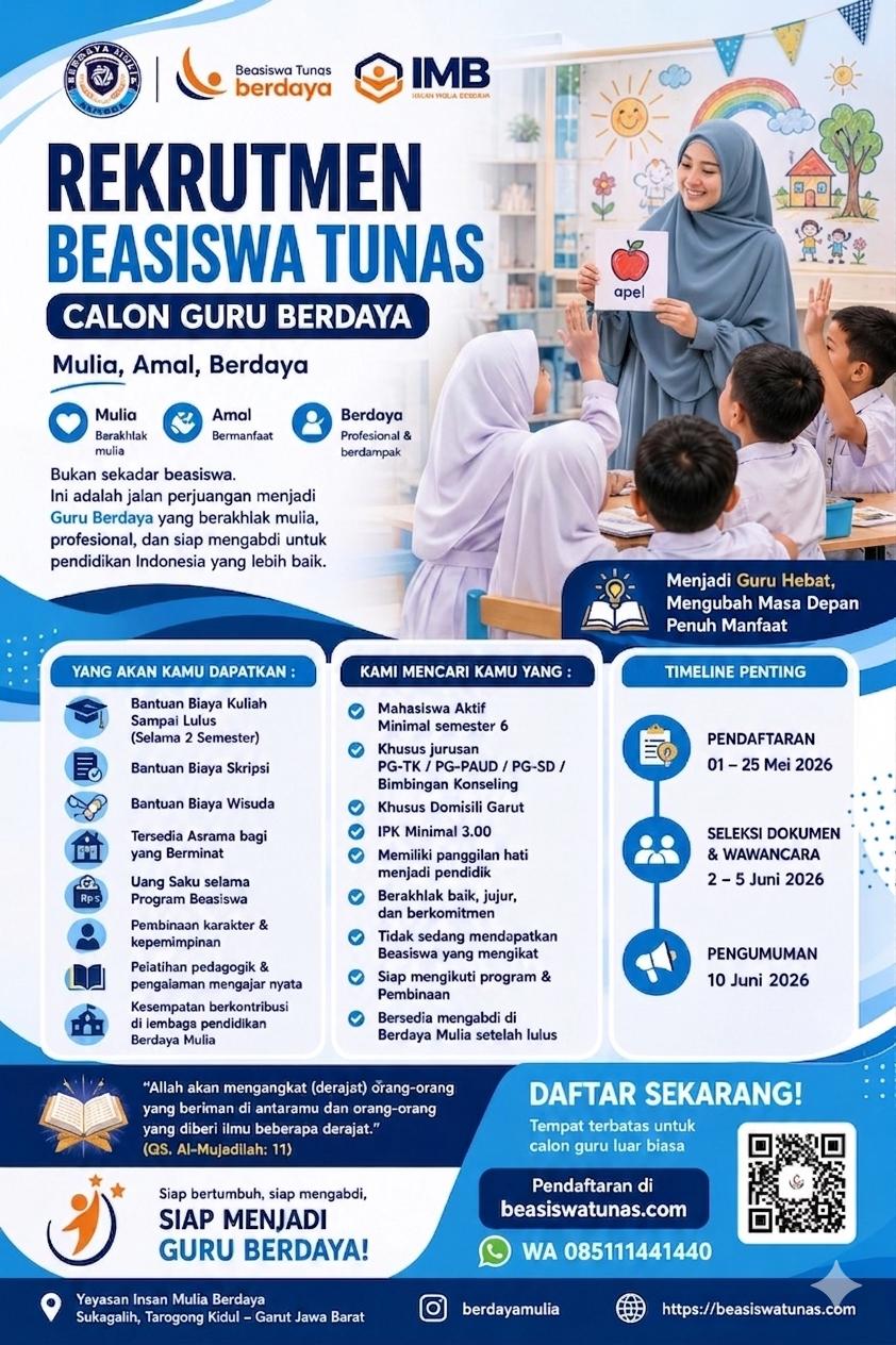 Poster Beasiswa Tunas